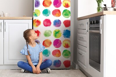 Decoration frigo magnetique Points peints
