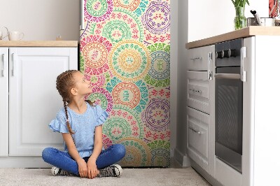 Sticker frigo magnetique Motif rond