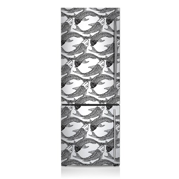 Decoration frigo magnetique Poisson koi