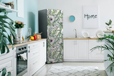 Deco frigo magnetique Fleurs blanches