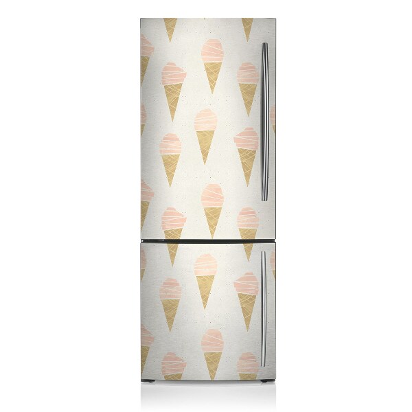 Magnet frigo grand format Glace rose