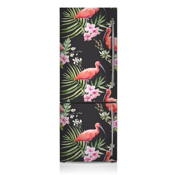 Sticker frigo magnetique Black flaming