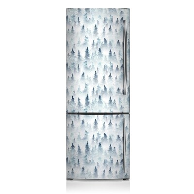 Deco frigo magnetique Forêt brumeuse