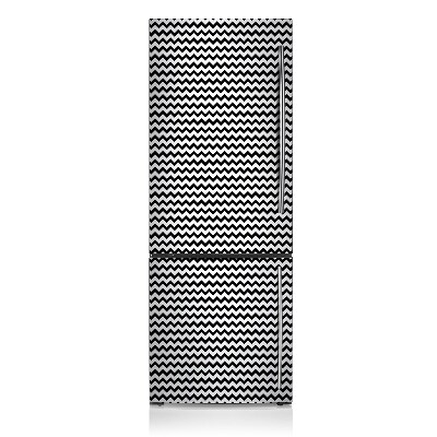 Sticker magnet frigo Noir et noir