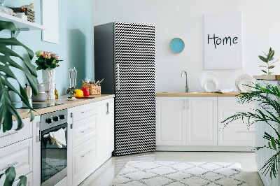 Sticker magnet frigo Noir et noir
