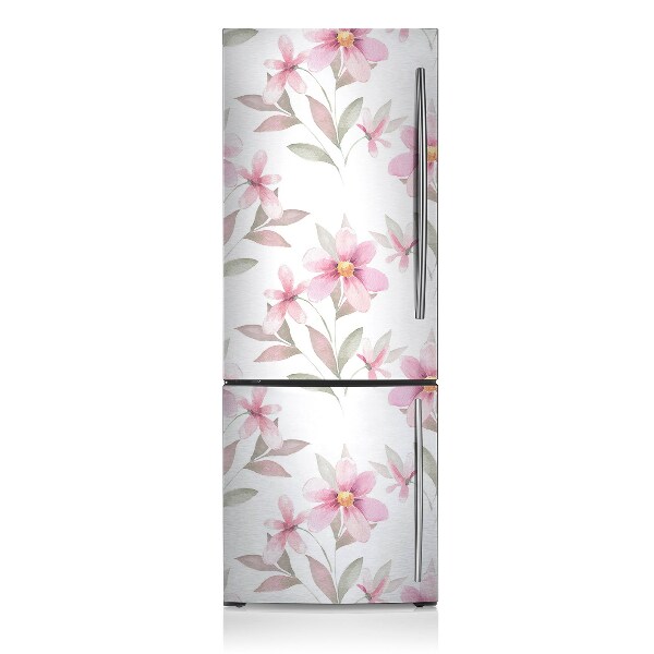 Deco frigo magnetique Fleurs roses