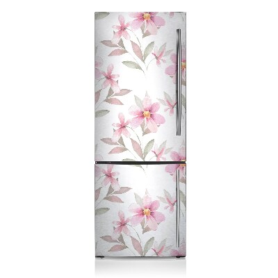 Deco frigo magnetique Fleurs roses