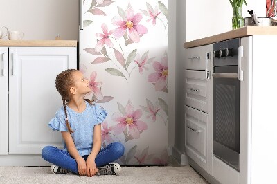 Deco frigo magnetique Fleurs roses