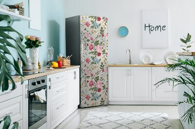 Magnet frigo grand format Fleurs colorées