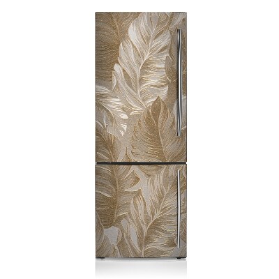 Deco frigo magnetique Feuilles d'or