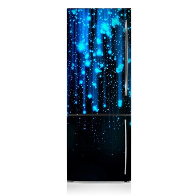 Sticker magnet frigo Morceaux bleus
