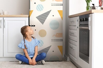 Decoration frigo magnetique Forme colorée