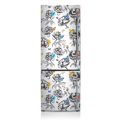 Cache frigo magnetique Papillons