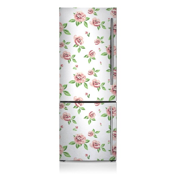 Cache frigo magnetique Fleurs pastel