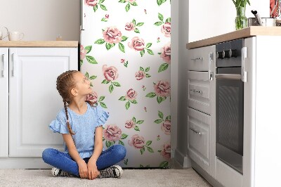 Cache frigo magnetique Fleurs pastel