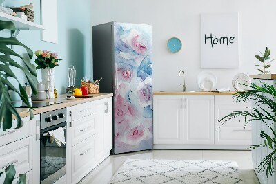 Cache frigo magnetique Fleurs pastel
