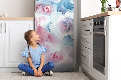 Cache frigo magnetique Fleurs pastel