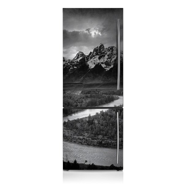Cache frigo magnetique Montagne sombre