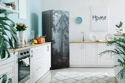 Cache frigo magnetique Forêt brumeuse
