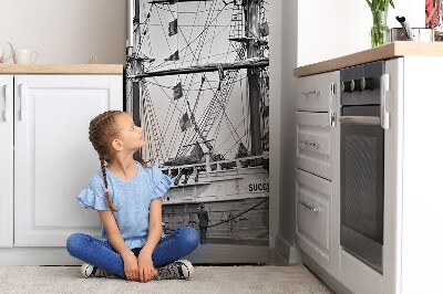 Cache frigo magnetique Vieux navire
