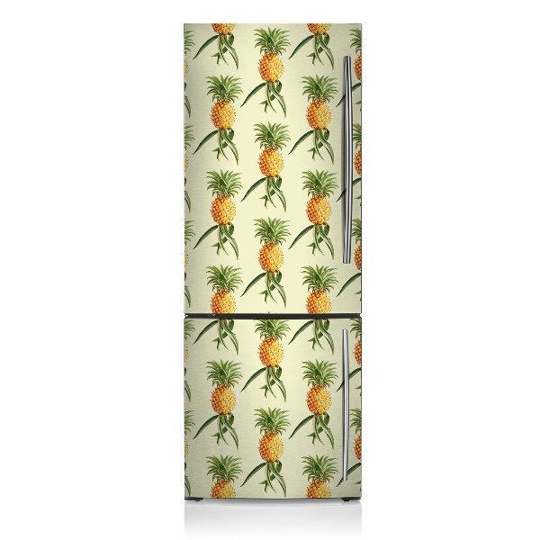 Cache frigo magnetique Motif d'ananas