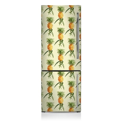 Cache frigo magnetique Motif d'ananas