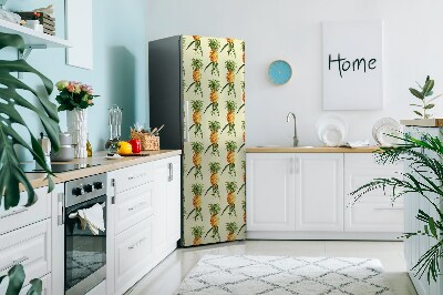 Cache frigo magnetique Motif d'ananas
