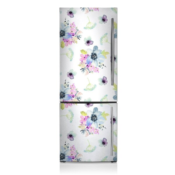 Deco frigo magnetique Fleurs pourpres