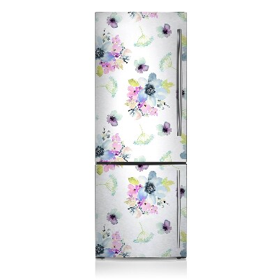 Deco frigo magnetique Fleurs pourpres
