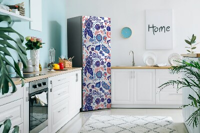 Magnet frigo grand format Abstraction des fleurs