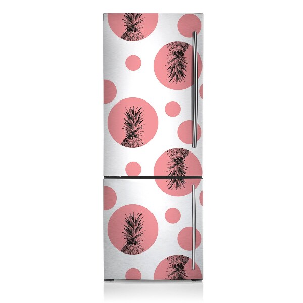 Magnet frigo grand format Ananas rose