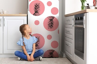 Magnet frigo grand format Ananas rose