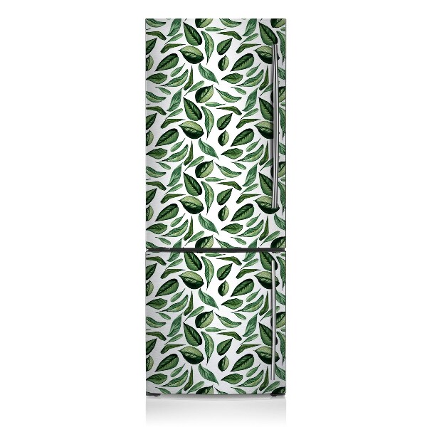 Deco frigo magnetique Feuilles vertes