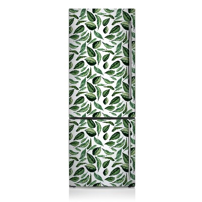 Deco frigo magnetique Feuilles vertes