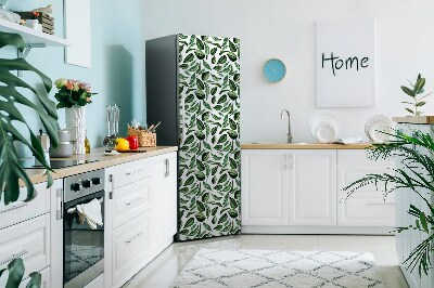 Deco frigo magnetique Feuilles vertes