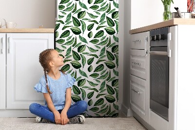 Deco frigo magnetique Feuilles vertes