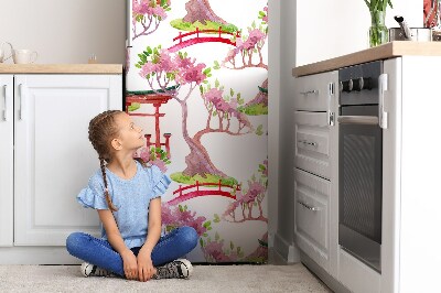 Sticker frigo magnetique Motifs japonais