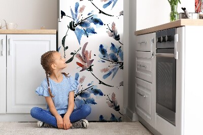 Decoration frigo magnetique Fleurs aquarelles
