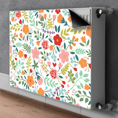 Tapis de radiateur décoratif Image avec des fleurs