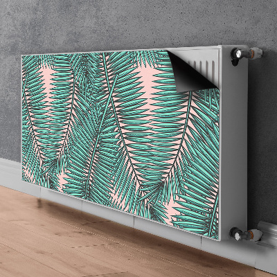 Tapis magnétique pour radiateur Feuille exotique