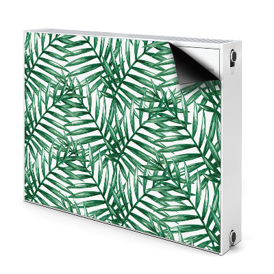 Cache radiateur déco Feuilles tropicales