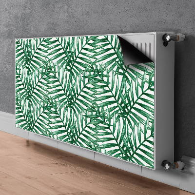 Cache radiateur déco Feuilles tropicales