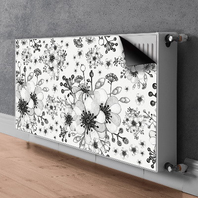 Tapis magnétique pour radiateur Motif noir et blanc