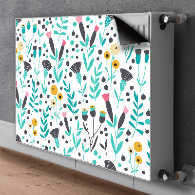 Cache radiateur déco Fleurs scandinaves