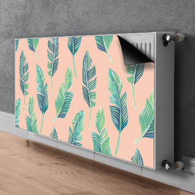 Aimant décoratif pour radiateur Feuilles de pêche