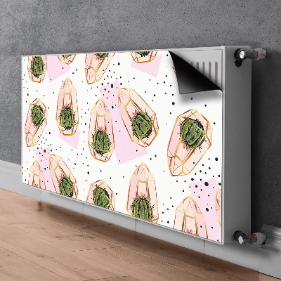 Couvercle magnétique du radiateur Cactus géométrique