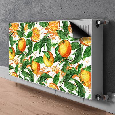 Cache radiateur déco Des oranges