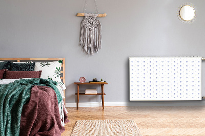 Un tapis avec un imprimé radiateur Motif floral