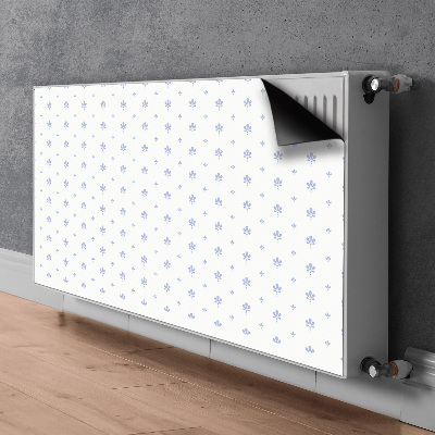 Un tapis avec un imprimé radiateur Motif floral