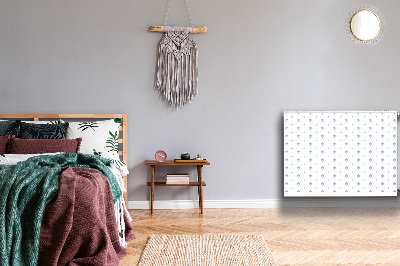 Un tapis avec un imprimé radiateur Motif floral